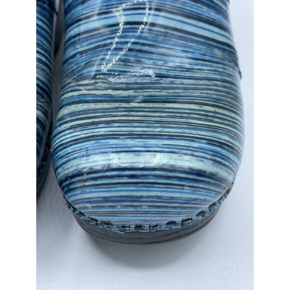 Dansko Pro XP Blue Striped Patent Leather Mule/Clogs Women's EUR 36 / US 5.5 6 - Picture 5 of 13